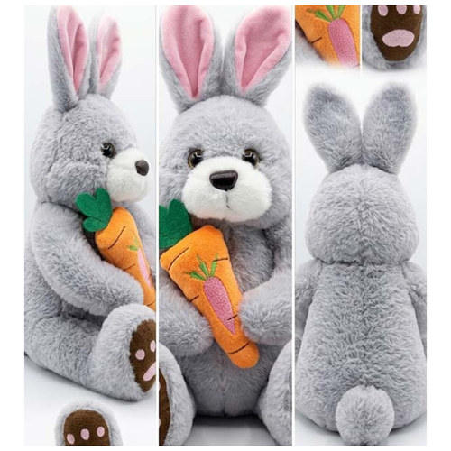 Bunny Plush Toy with Carrot – Soft Cuddly Rabbit Stuffed Toy 40 CM