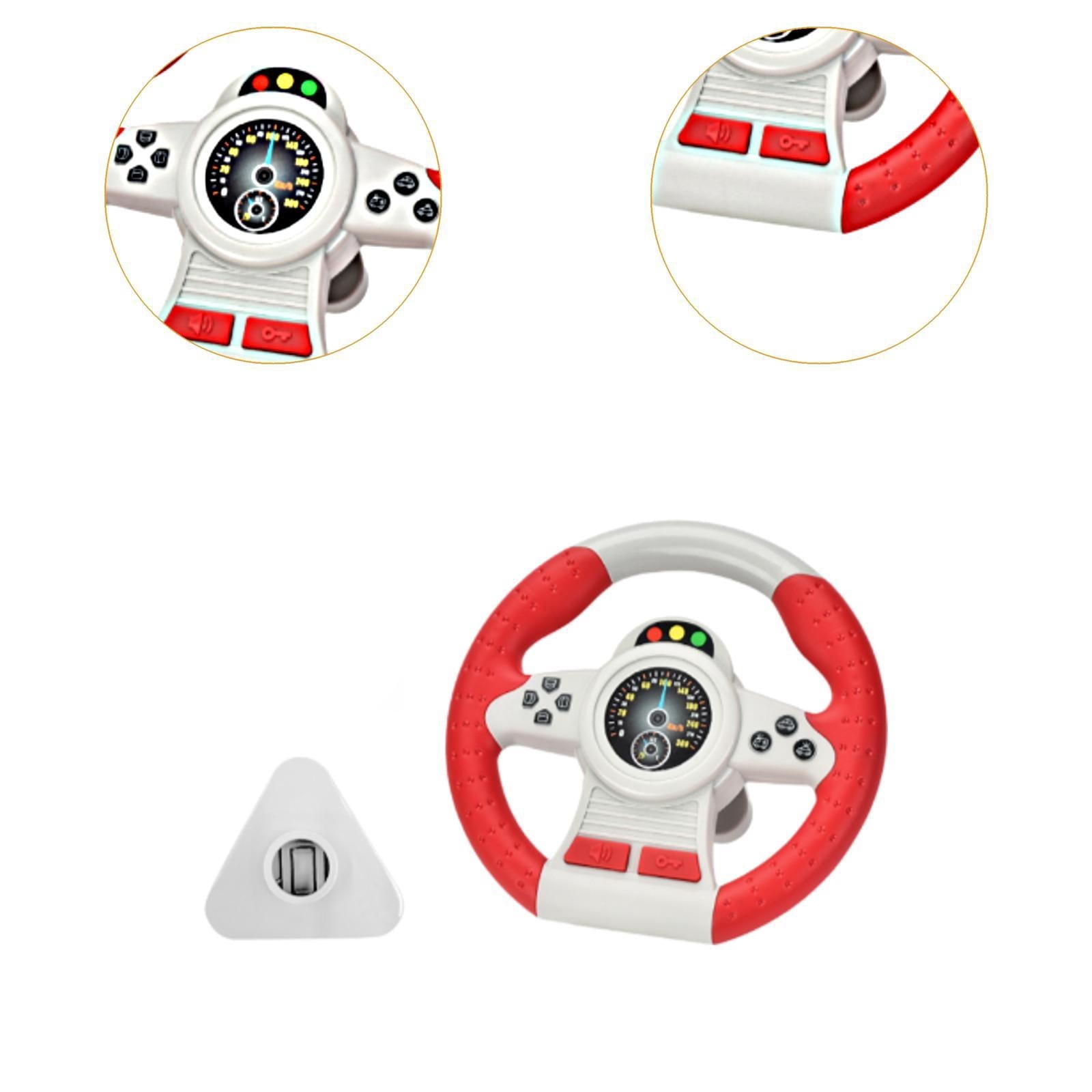 Child using pretend driving steering wheel toy educational ABS plastic toy