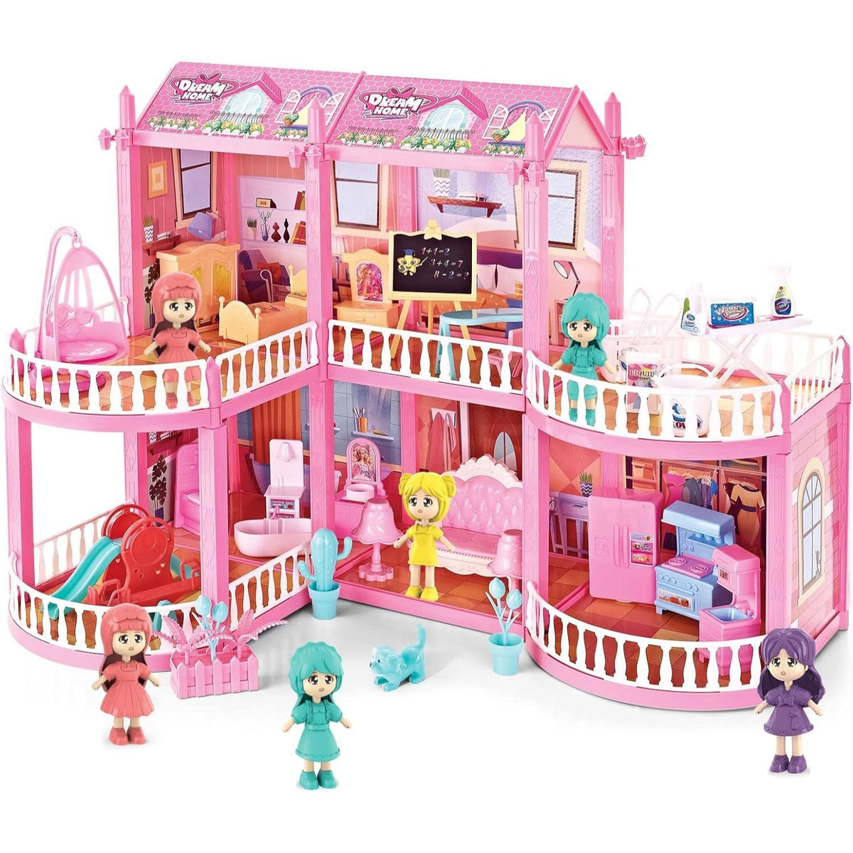 Castle Dream Home DIY Doll House – 150-Piece Castle Playset