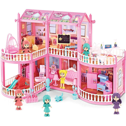 Castle Dream Home DIY Doll House – 150-Piece Castle Playset