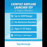 Catapult Airplane Launcher Toy | Foam Glider Gun for Kids