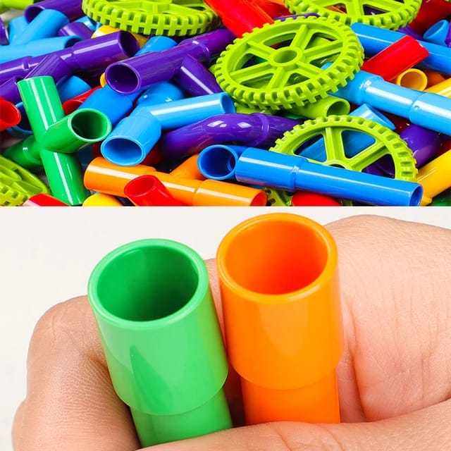 STEM pipe building toy for toddlers preschool boys girls age 3 plus
