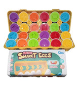 Children's Learning Eggs – 12 Pcs Shape & Color Matching Toy for Toddlers | Montessori Educational Set