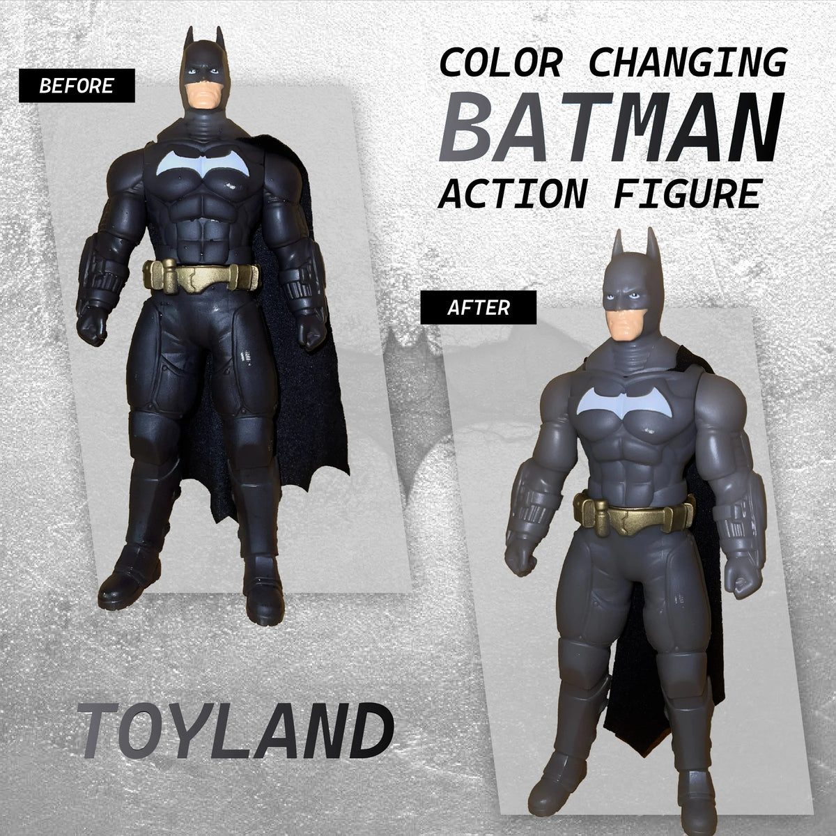 Color-Changing Batman Action Figure – Heat-Activated 10-Inch Toy