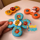 Colorful Cute Animals Design Suction Spinner Toy – Pack of 3
