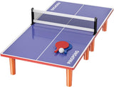 Compact Foldable Table Tennis Table – Wooden Ping Pong Set with Paddles &amp; Ball