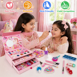 Complete Makeup Layers Cosmetics Box – Multi-Layer Beauty Case Set for Girls