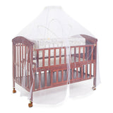 Tinnies Wooden Baby Cot with Storage – Brown (0-4 Years)