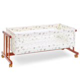 Tinnies Wooden Baby Cot with Storage – Brown (0-4 Years)