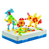 Creative Puzzle Tool Set for Kids | 2D & 3D DIY Drill Building Kit | Educational STEM Toy