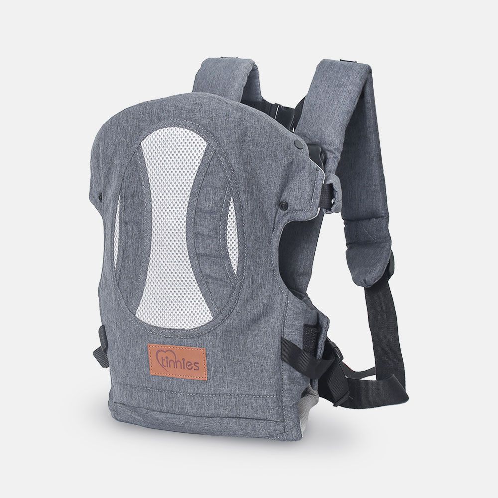 4-in-1 Baby Cuddler Carrier – Light Grey (3.5–12kg)