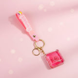 Cute Glitter Cartoon Keychain for Kids – Fun Bag Charm