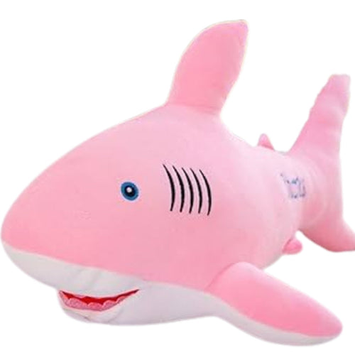 Cute Ocean Shark Plush Toy with Soft Fins & Embroidered Details (60 CM)