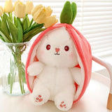 Strawberry Rabbit Plush Toy – 25cm Soft Cuddly Bunny