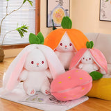 Strawberry Rabbit Plush Toy – 25cm Soft Cuddly Bunny