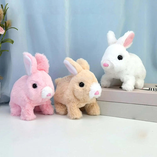 Cute Walking Bunny Toy with Squeaky Sounds