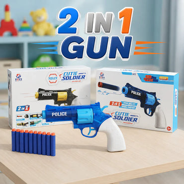 Cutie Soldier 2-in-1 foam dart blaster and water gun set