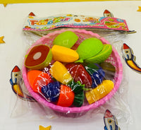 Fruit & Vegetable Basket Set - kids playing with basket