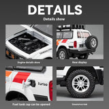 Toyota Land Cruiser LC80 1:24 Diecast Model Car – Pull-Back with Light &amp; Sound
