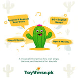Dancing Cactus Toy | Singing Talking Rechargeable Plush