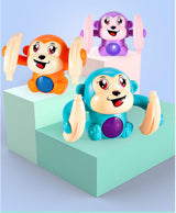Dancing Jumping Monkey Toy | Press Belly to Dance | Rainbow LED & 4 Songs for Toddlers