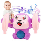 Dancing Jumping Monkey Toy | Press Belly to Dance | Rainbow LED & 4 Songs for Toddlers