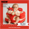 Dark Pink Baby Sofa Seater – Soft Plush Support Chair for Babies & Toddlers