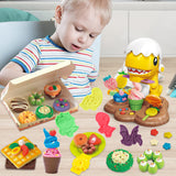 Dinosaur Color Clay Ice Cream Playset – DIY Craft Kit for Kids