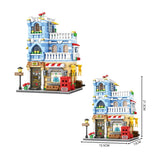 DIY 713-Piece Mini Hotel Building Toy for Kids