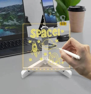 DIY Acrylic Luminescent Handwriting Lamp with LED Glow Board