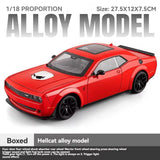 Dodge Challenger Hellcat Diecast Model Car – 1:18 Scale Collectible