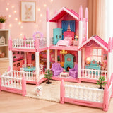 DIY Dreamy Pink Dollhouse Playset for Girls