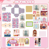 Doll House Role Play Set with Lighting Effects – 191 Pieces