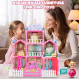 Doll House Role Play Set with Lighting Effects – 191 Pieces