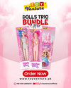 Dolls Trio Bundle – 3 Mini Dolls for Girls