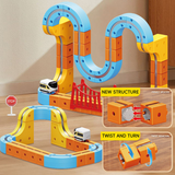 Magnetic Rail Electric Train Set for Kids – 67 Pieces