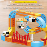 Magnetic Rail Electric Train Set for Kids – 67 Pieces