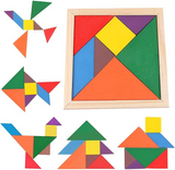 Wooden Tangram Intelligence Puzzle for Kids – Classic 7-Piece Shape Puzzle