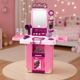 Princess Hair Salon Playset for Kids – 3-in-1 Suitcase with Light & Sound