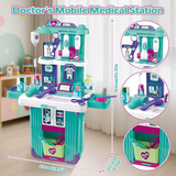 Doctor Trolley Medical Playset for Kids – Pretend Play Doctor Kit