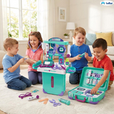 Doctor Trolley Medical Playset for Kids – Pretend Play Doctor Kit