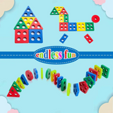 Wooden Geometric Shape Sorting Blocks for Kids
