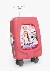 2-in-1 Draw-Bar Dressing Table & Suitcase Toy for Kids