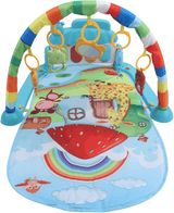 Baby Piano Play Gym Mat with Hanging Toys for Tummy Time