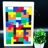 Wooden Intelligence 40 Pcs Russian Puzzle Blocks (Tangram Style)