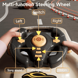 Kids Car Racing Steering Wheel Toy with Lights &amp; Sound Effects