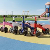 4 Wheel Balance Bike for Babies - Stable Safe Iron Frame