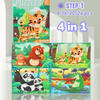 Magnetic Puzzle Book for Kids - Fairy, Sea & Animal Themes