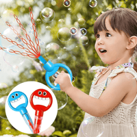32-hole smiley face bubble wand for kids