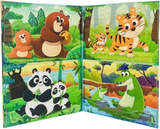 Magnetic Puzzle Book for Kids - Fairy, Sea & Animal Themes